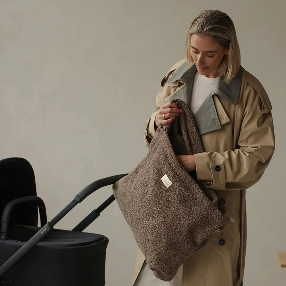 Studio Noos – Teddy Diaper Bag Brown Hearts